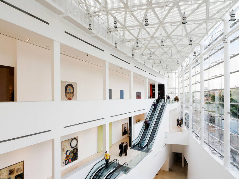 C4394H Museum of Modern Latin American Arts, interior view. MALBA Museo de Arte Contemporaneo Latinoamericano Buenos Aires Argentina